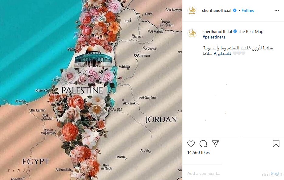 واکنش بازیگرِ سرشناسِ مصری به حذف فلسطین از نقشه‌های گوگل