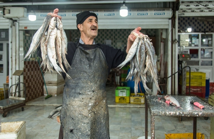 بازار ماهی فروشان بندر ترکمن
