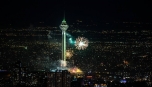 نورافشانی ۱۱۰ نقطه پایتخت در شب عید